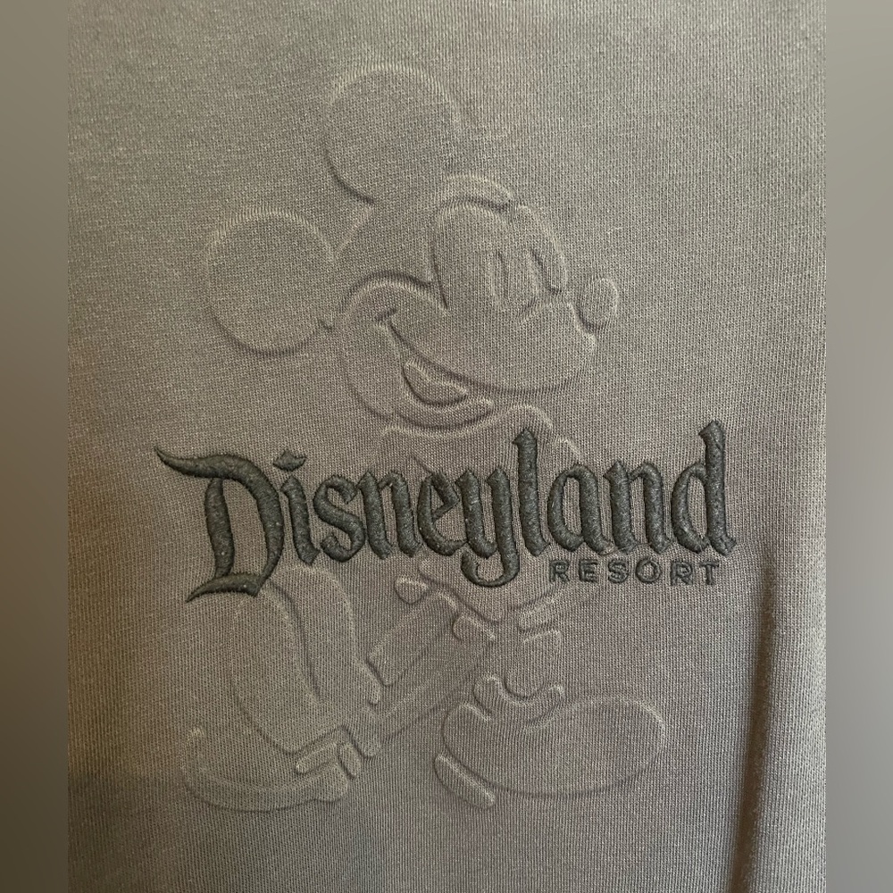 NWT Disneyland Mickey Mouse Charcoal Gray Sweater size s